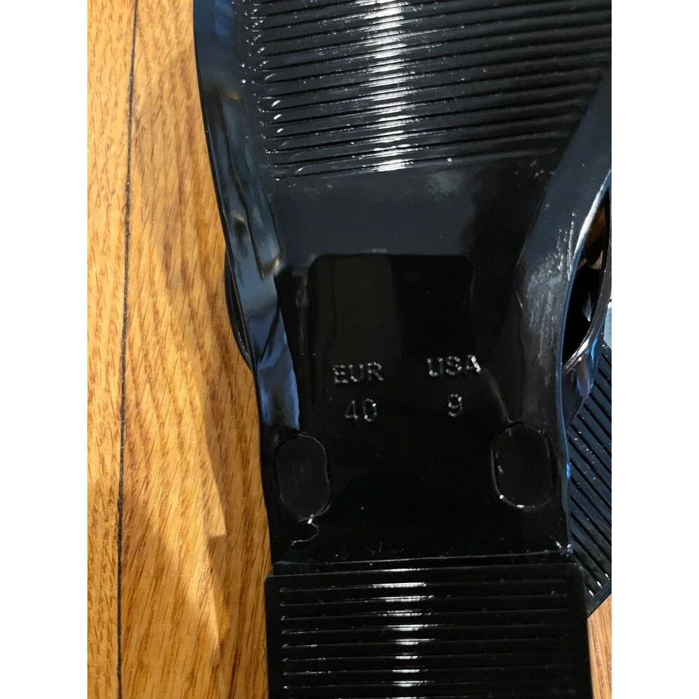 Jeffrey Campbell Sugary Black Flip Flop Jellies Sz 9